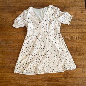 Madewell Size 12 Silk Strawberry Dress